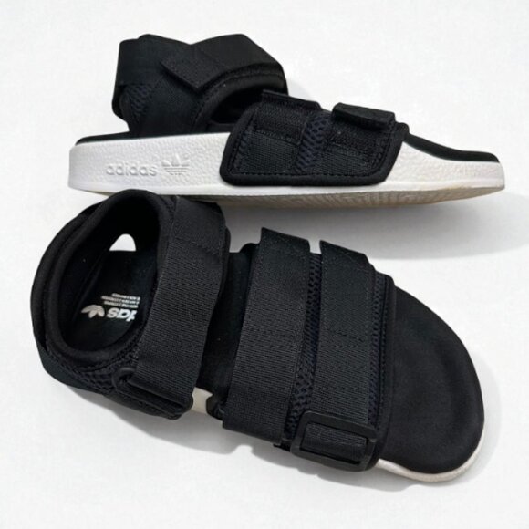 Adidas Originals Black Strap Sandals – Unisex Casual Sport Slides - Picture 3 of 8
